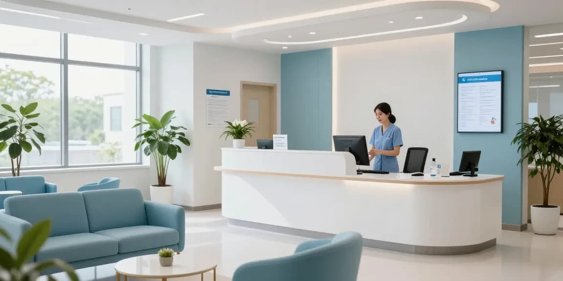 "bl555 medical services in a welcoming healthcare clinic environment with friendly staff and patient care amenities."