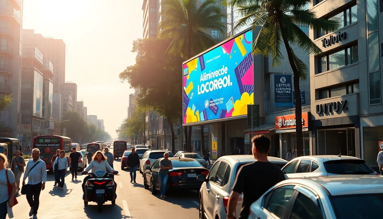 Publicidad en vallas publicitarias de alto impacto en Guadalajara, enfatizando los servicios de marketing digital en Guadalajara para captar atención.
