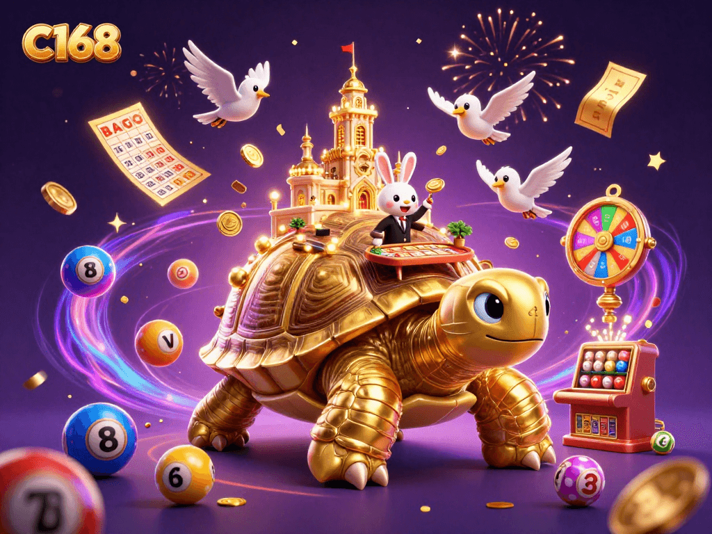Experience C168's vibrant gambling atmosphere with exciting games and golden rewards.
