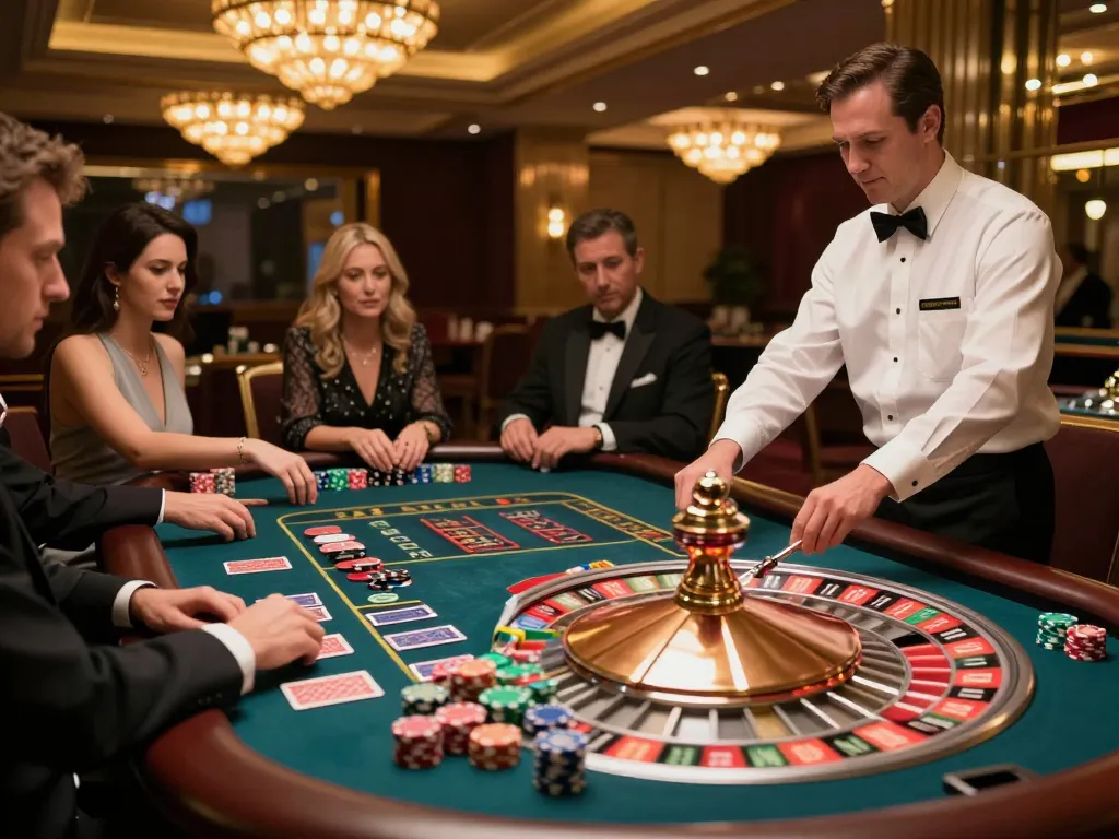 Pemain yang terlibat dalam permainan roulette yang menarik di kasino higgs777, dengan chip dan visual yang cerah meningkatkan pengalaman.