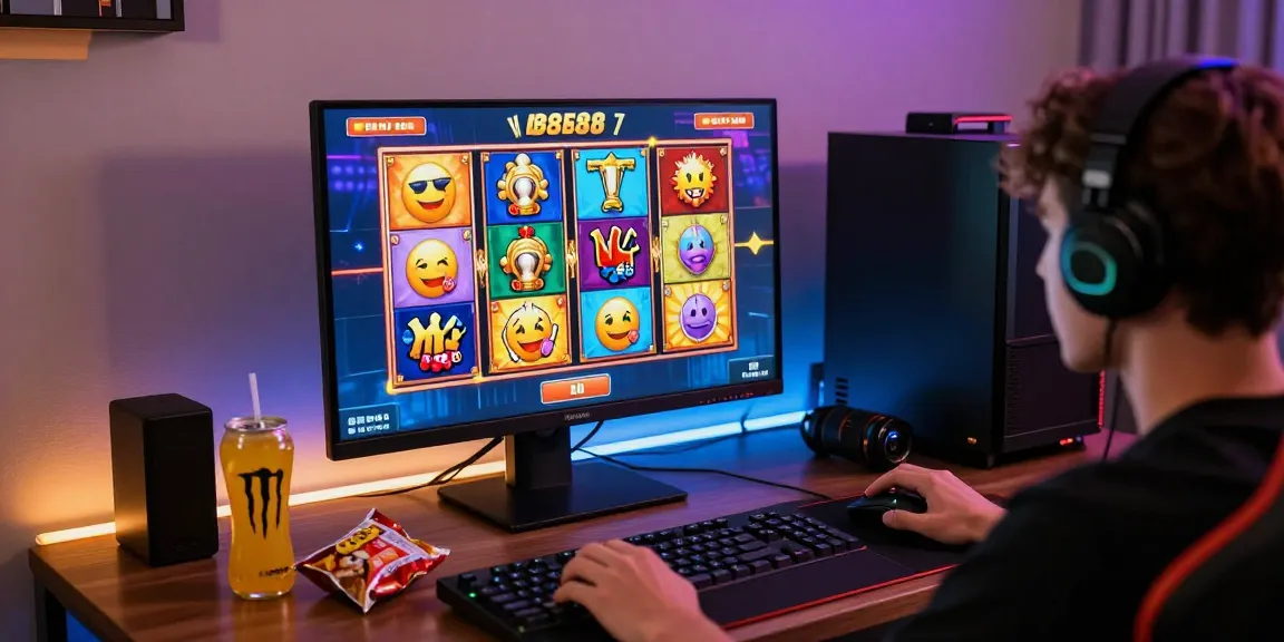 Engaging slot88 gaming atmosphere with vibrant graphics and modern setup.
