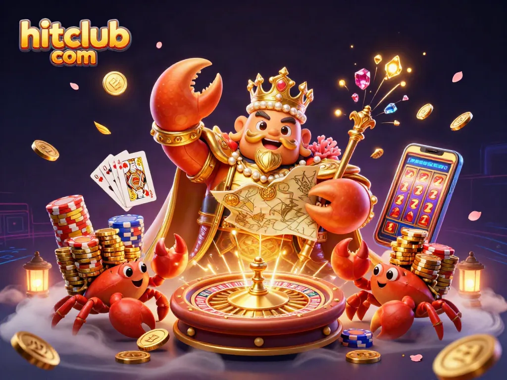 Experience thrilling wins at hitclub com with the golden crab emperor and spinning roulette!