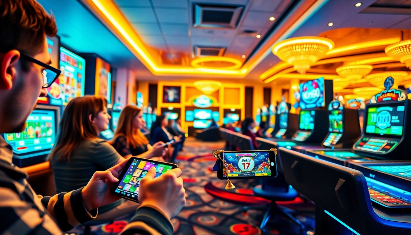 Exciting gaming experience on NOHU90 platform with diverse players enjoying various games.