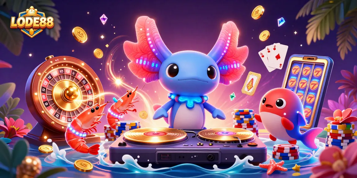 Engage in thrilling gameplay at LODE88 featuring vibrant characters and casino elements!