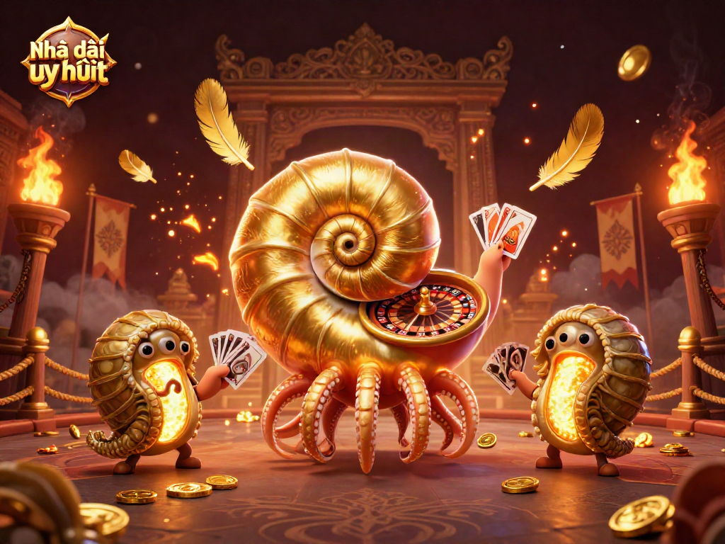Engage with Nhà cái uy tín through an exhilarating 3D cartoon casino scene.