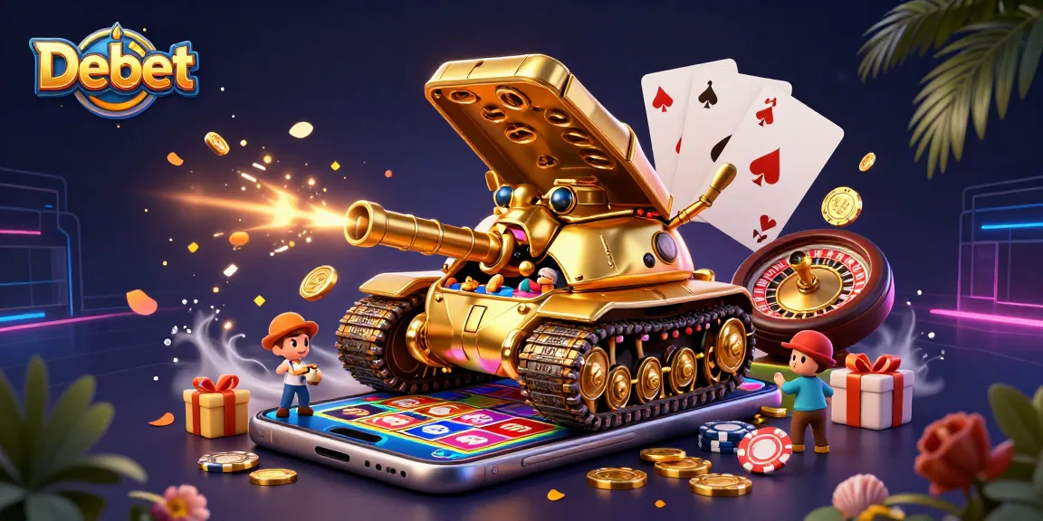 Debet offers an adventurous experience inside a hidden casino world within a golden beetle tank.