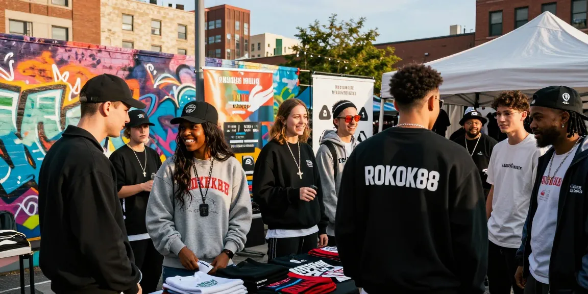 Shopping for exclusive streetwear at ROKOK88 link alternatif, showcasing vibrant urban fashion and lifestyle.