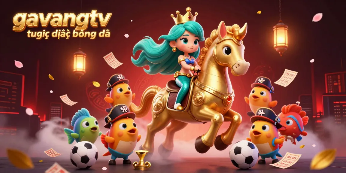 Experience the excitement of gavangtv trực tiếp bóng đá with immersive sports betting elements and rich 3D illustration.
