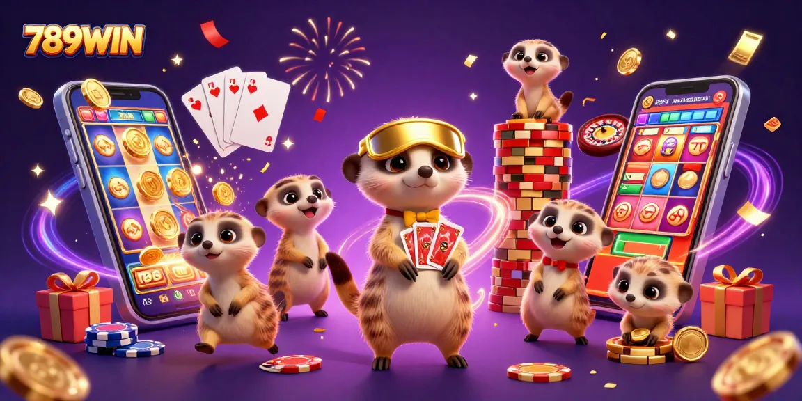 Join the fun at 789WIN with meerkats running a vibrant online casino, filled with excitement and winning chances.