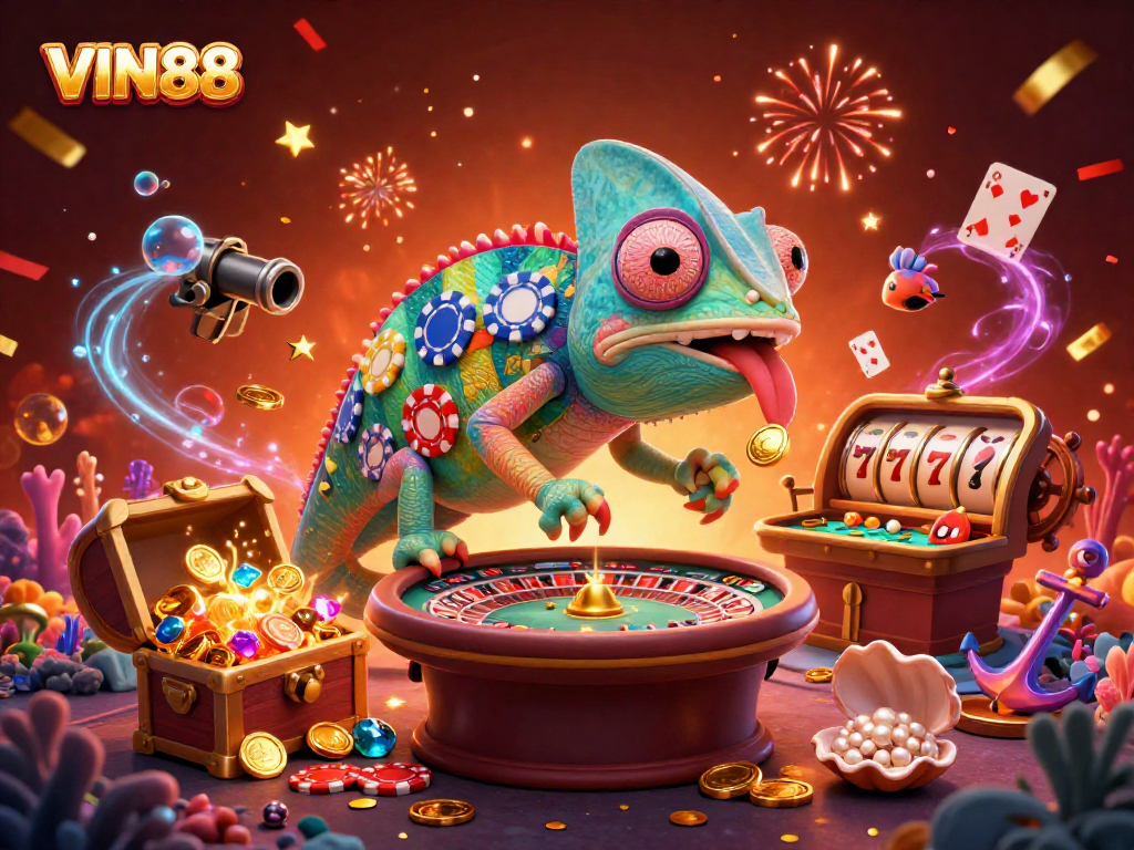 Engage in thrilling experiences at VIN88's vibrant casino filled with excitement.