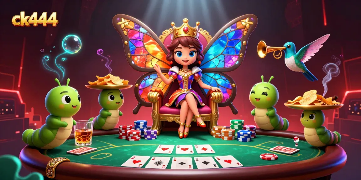 Win big with ck444 at this vibrant casino-themed illustration showing exciting gaming elements.
