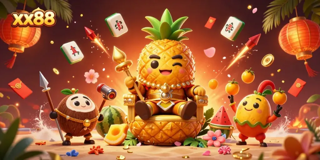 Experience thrilling gaming moments at xx88 Casino with vibrant characters and dynamic elements.