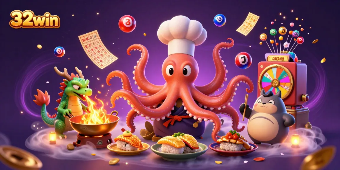 32win delights players with thrilling visual games featuring a sushi chef and colorful action