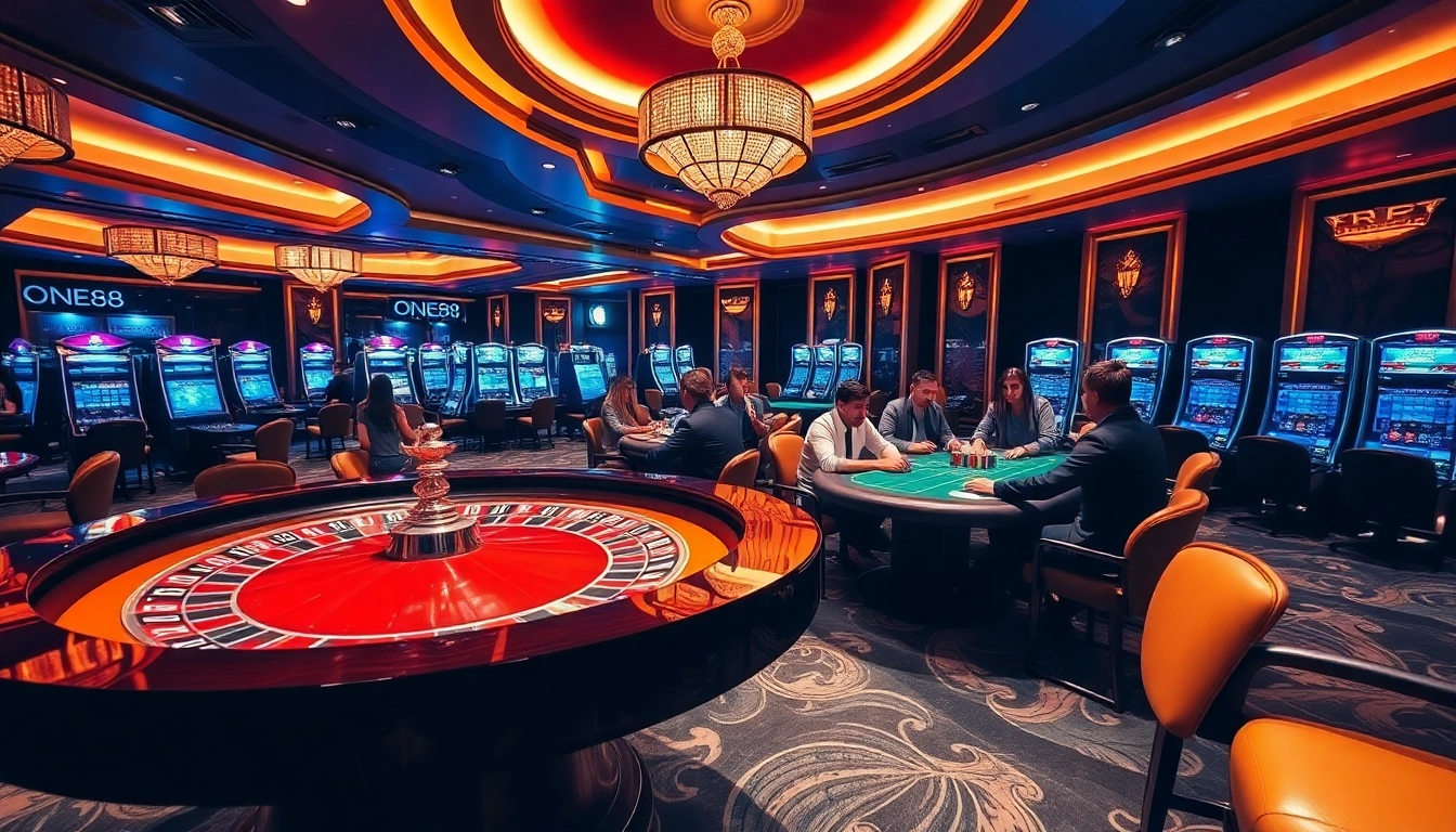 Experience the thrill of winning at ONE88's luxurious casino tables and dynamic games.