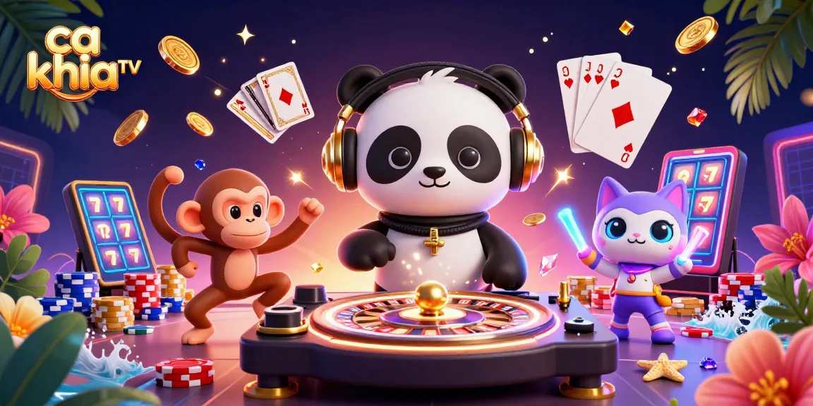 Experience ca khia tv with vibrant 3D elements, dynamic characters, and captivating casino vibes.