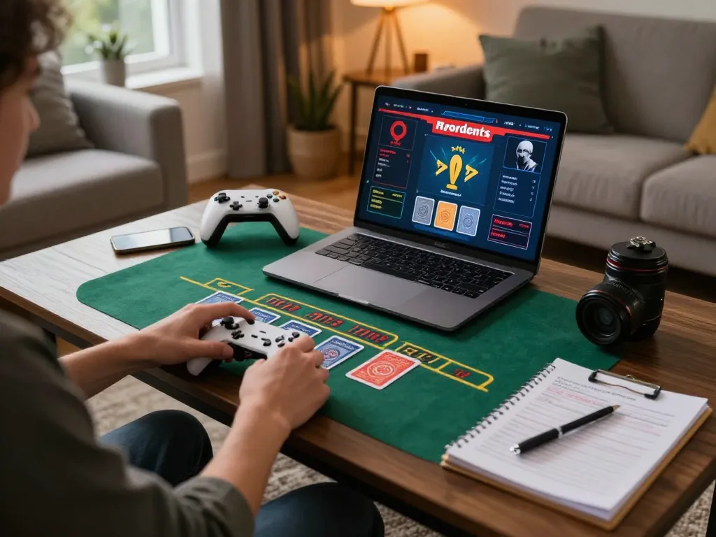 Engaging in online gambling at https://da88.navy/, a player strategizes during a live blackjack game.