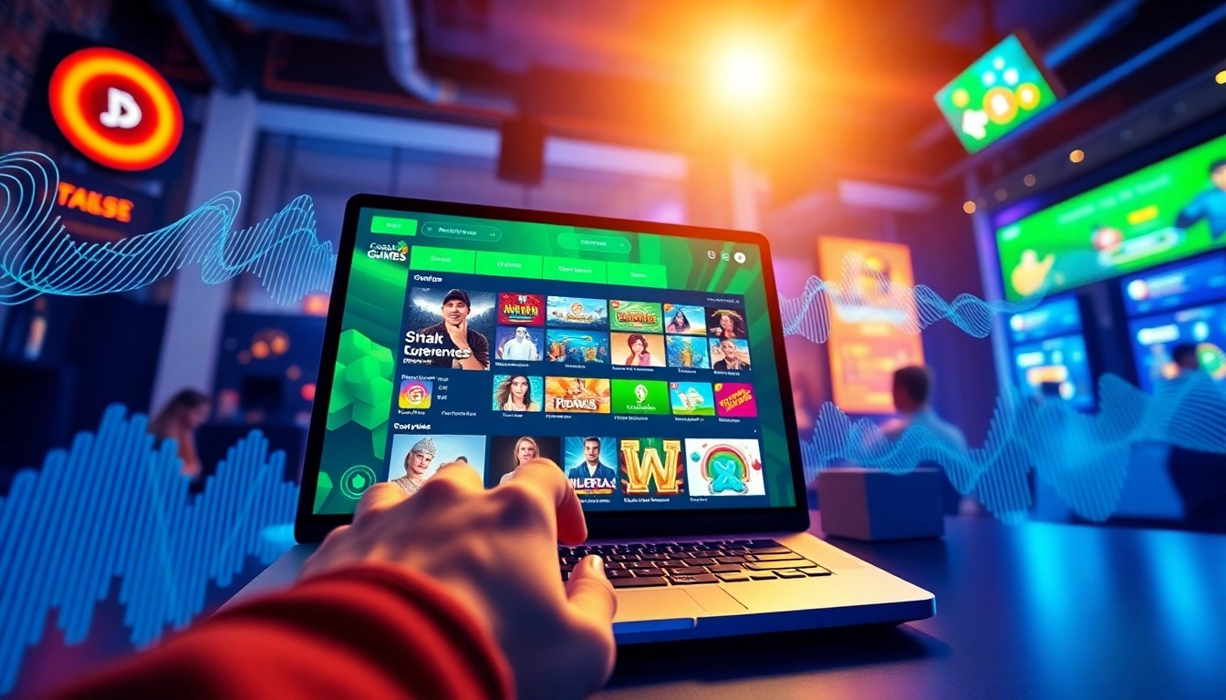 Engaging scene of 399W online betting platform showcasing casual games and sound experiences.
