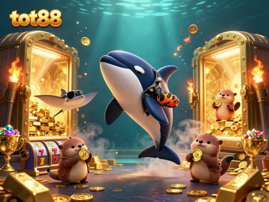 Experience thrilling slot adventures with tot88 featuring colorful characters and vibrant treasure elements.