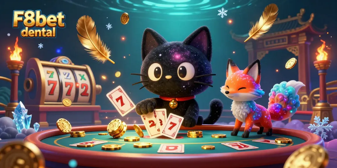 Engage with F8bet dental while enjoying an immersive casino table experience featuring cosmic elements.