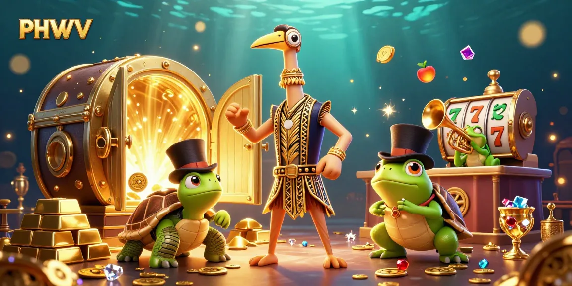 PHVVV offers an engaging casino experience with vibrant 3D characters and dynamic slot elements.