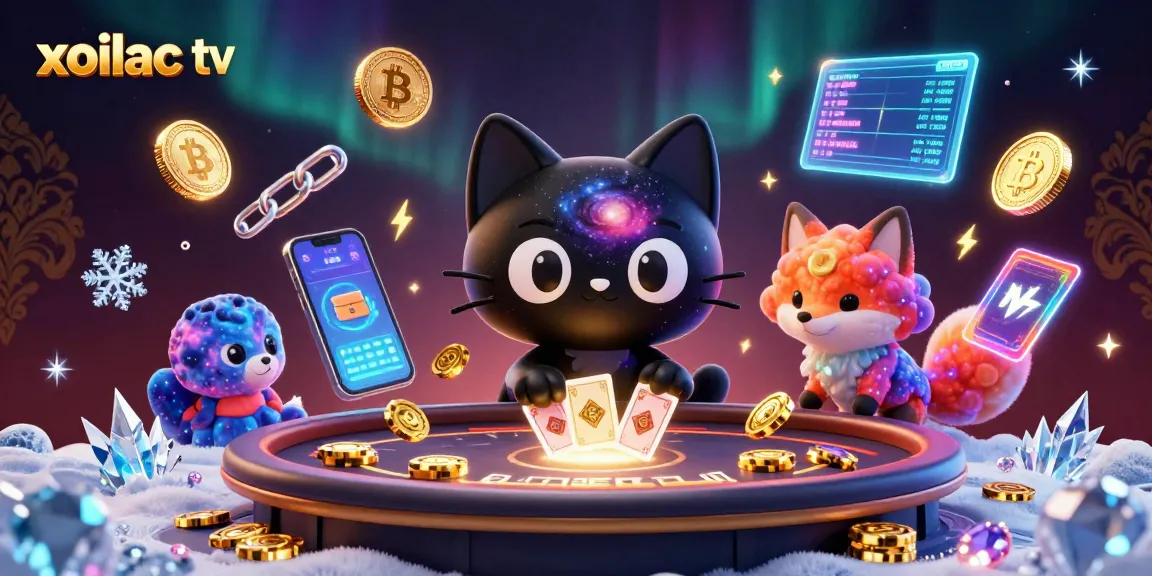 Xoilac tv delivers thrilling gaming moments with cartoon characters in a vibrant cosmic casino.