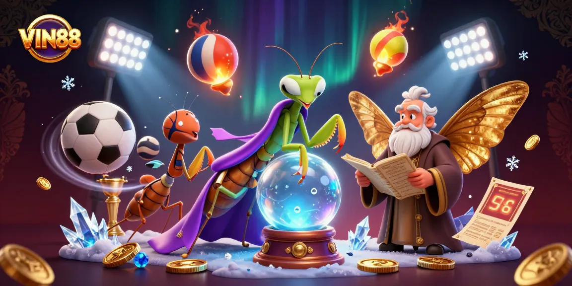Experience VIN88 with vibrant casino atmosphere featuring exciting games and mystical characters.