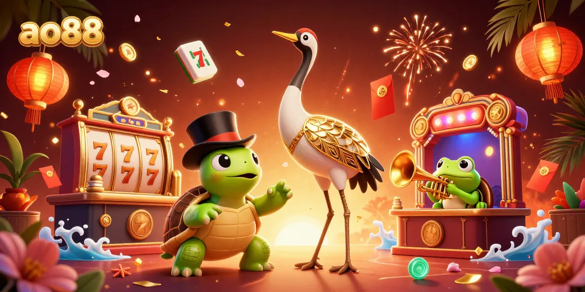 Play thrilling slots at ao88 with captivating characters and vibrant casino elements!