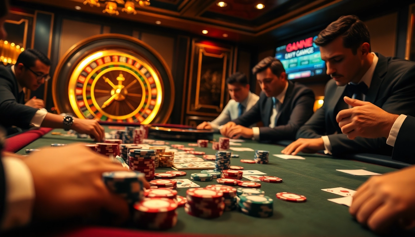 Exciting moment of poker at https://luongsontv23.com/, showcasing vibrant chips, cards, and thrilling atmosphere.