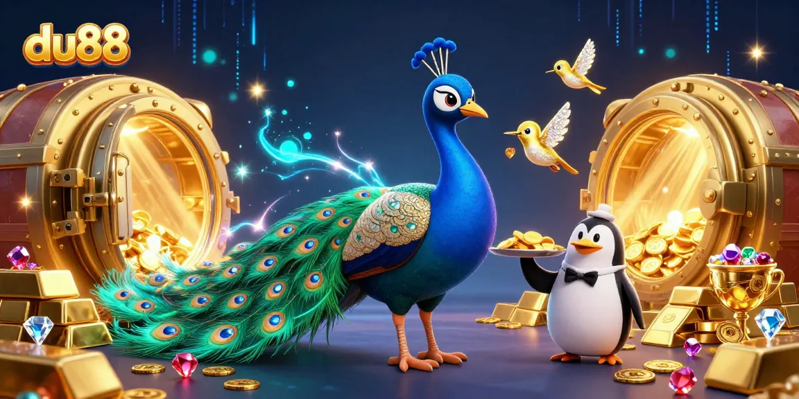Dive into the excitement at du88, featuring a rich casino scene with lively characters and sparkling treasures.