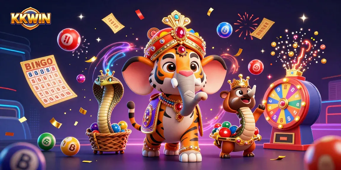 Play exciting games at KKWIN with dynamic lottery elements and vibrant casino visuals.