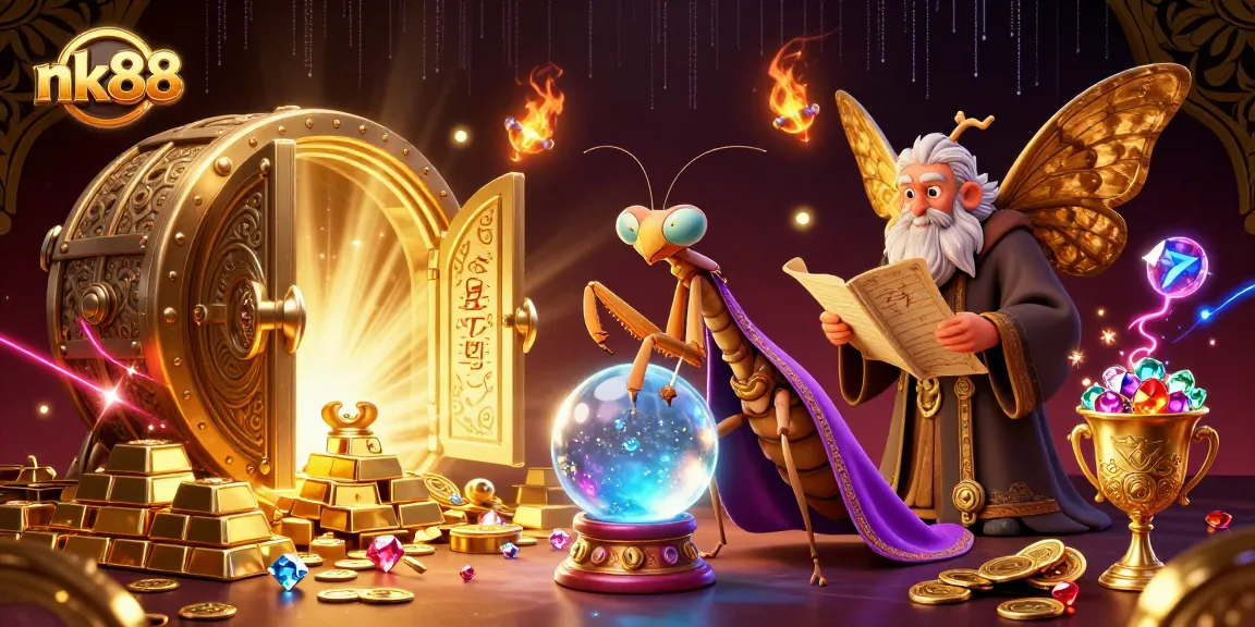 Experience thrilling gaming action at nk88 with vibrant visuals and engaging characters in an enchanting casino setting.