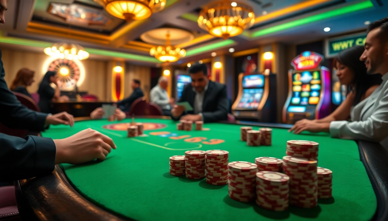 Experience thrilling gameplay at https://wala88.free/ with poker tables and live casino elements.