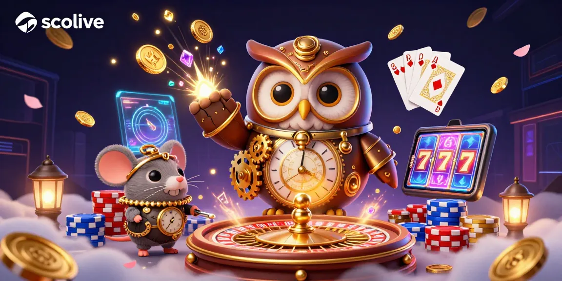 Socolive accelerates online gaming excitement with a vibrant steampunk-themed illustration filled with golden coins and casino elements.