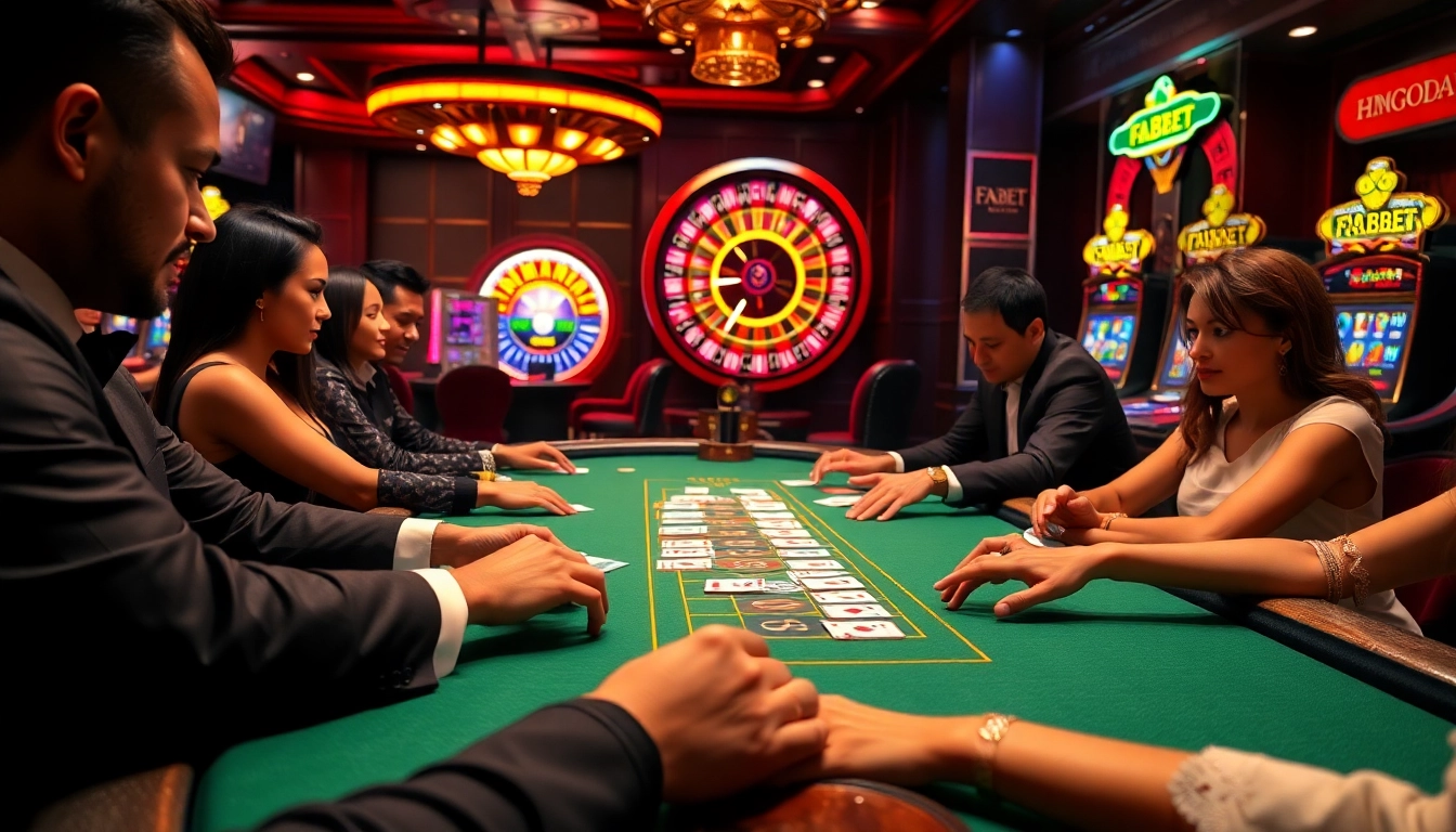 Join an exciting game at F8BET's luxurious poker table, immersed in the thrill of casino action.