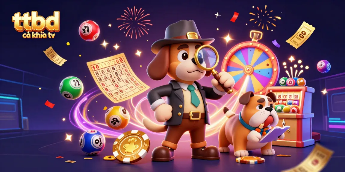 Engage with ttbd cà khịa tv through a vibrant 3D scene featuring a detective uncovering thrilling gambling clues amid dynamic casino elements.