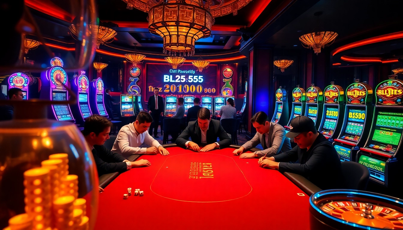 Experience thrilling gameplay at BL555 with high-stakes poker and vibrant slot machines.