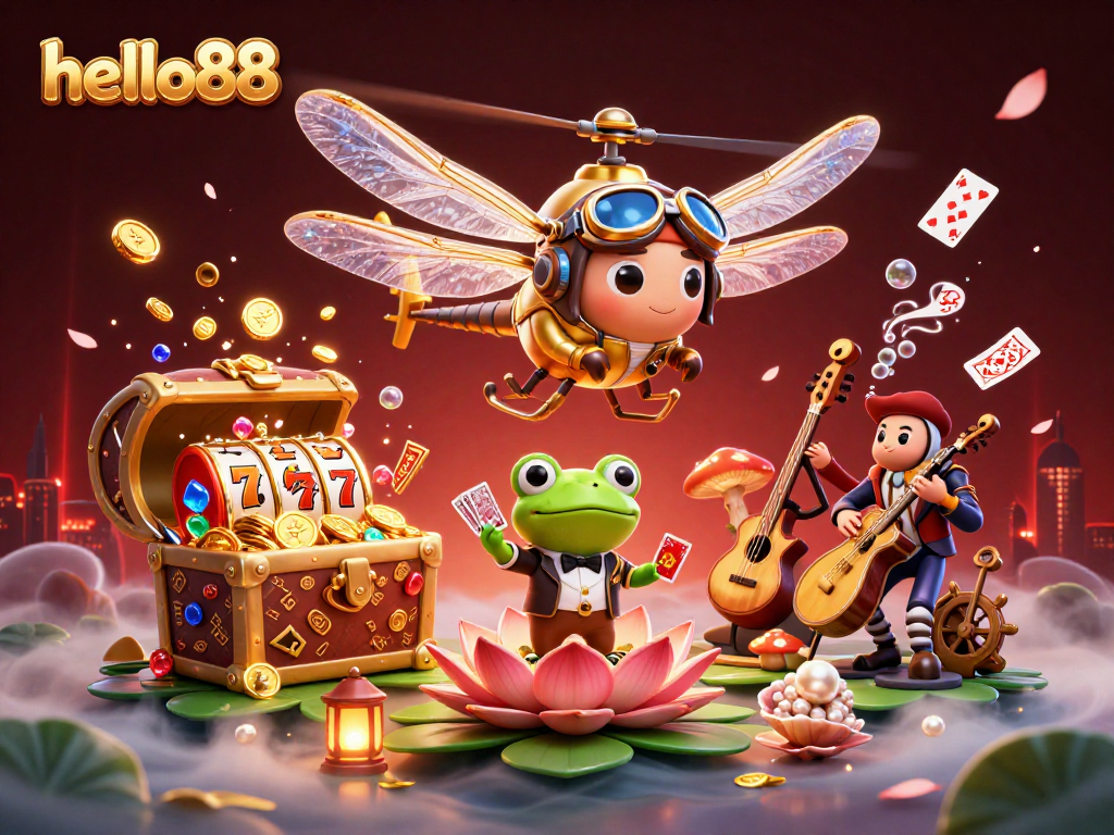 Experience the excitement of hello88's vibrant gaming realm with thrilling action and colorful characters in 3D.