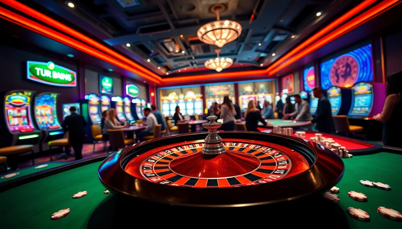 Gamblers celebrate big wins at the roulette table in 789P's luxurious casino.