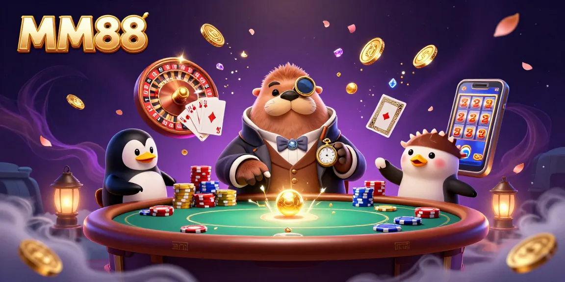 Engage in MM88's thrilling poker scene as characters bluff at the underwater table.
