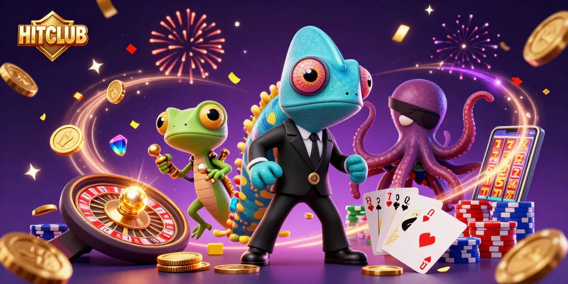 Experience HITCLUB gaming with vibrant slots and rich casino elements in dynamic 3D action.