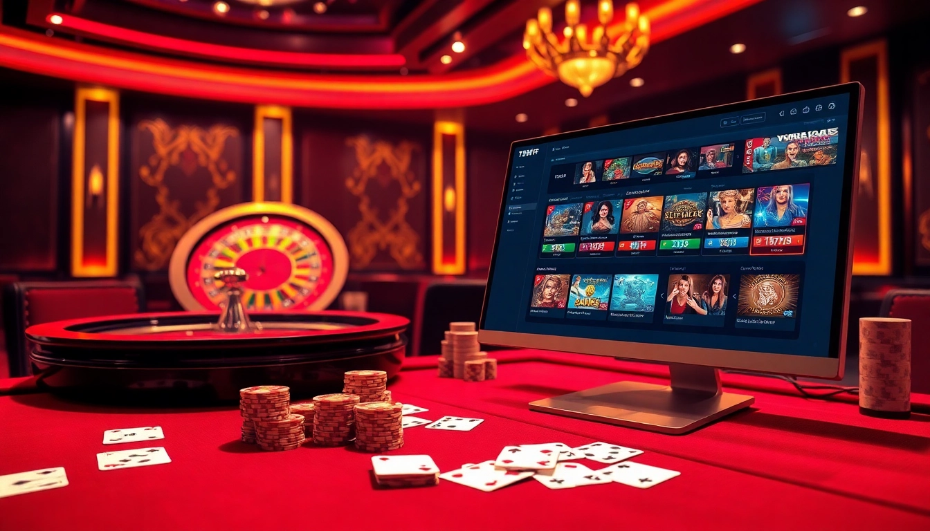 Players engaging in thrilling online gambling at 789F, showcasing live casino games and vibrant visuals.