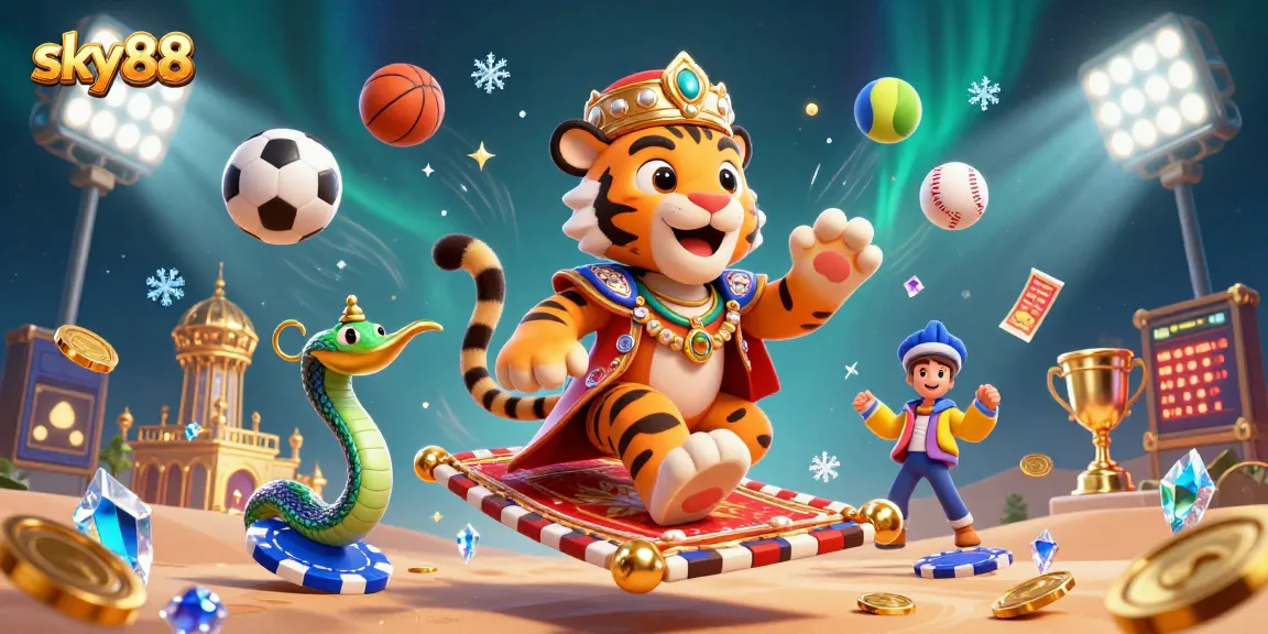 Experience exciting gameplay with sky88, featuring sports-themed elements and dynamic characters.