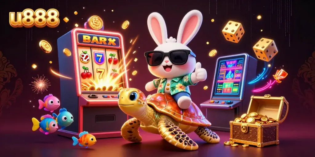 Experience thrilling fun with u888's vibrant gaming scene of lucky rabbits and golden treasures!