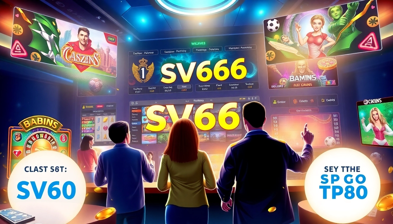 SV 66 online gambling platform showcasing a vibrant gaming interface with diverse game options.