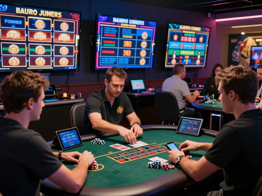Engaging online gambling scene showcasing 99ok casino with vibrant games and players immersed in live experiences.