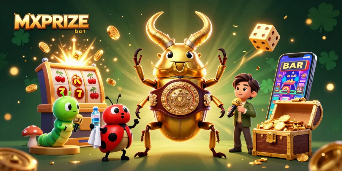 Experience MXPRIZE bet with vibrant gaming characters, jackpot excitement, and engaging casino elements.