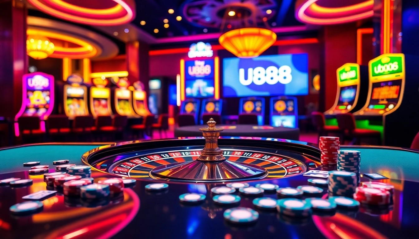 Experience thrilling gaming action at u888 with a luxurious casino atmosphere.