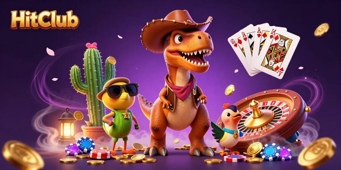 HitClub engages players with vibrant slots and casino elements in a rich 3D adventure.