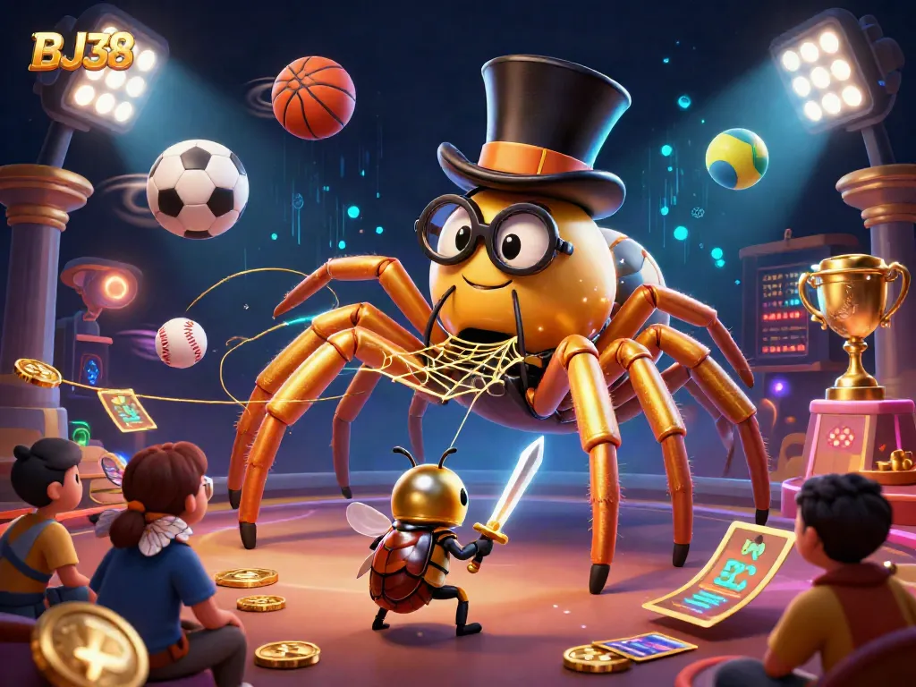 Engage in thrilling gameplay at BJ38 with vibrant casino elements and adventurous characters.
