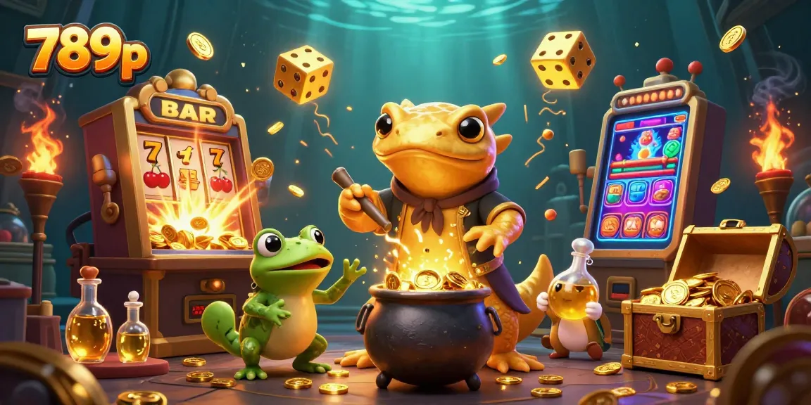 Engage in thrilling gameplay with 789p's colorful slot machines bursting with coins and gold.